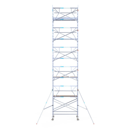 Steigeraanhanger afsluitbaar 250 + Rolsteiger Standaard 135x250 12,2m werkhoogte enkele voorloopleuning