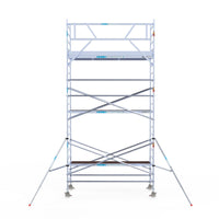 Rolsteiger Original  135x305 7,2m werkhoogte carbon vloer tegen de gevel