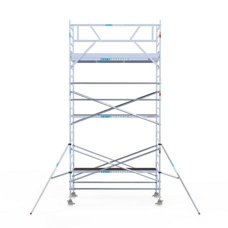 Rolsteiger Original  135x305 7,2m werkhoogte carbon vloer tegen de gevel