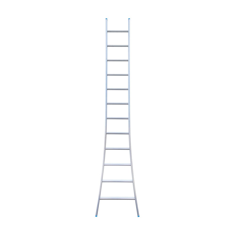 Eurostairs Ladder enkel uitgebogen 1x12 sporten