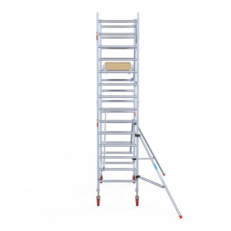 Rolsteiger Basic 90x190 5,2m werkhoogte carbon vloer tegen de gevel