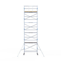 Rolsteiger Alumexx Light 90x250 10,2m werkhoogte tegen de gevel