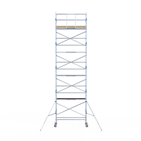 Rolsteiger Alumexx Light 90x250 10,2m werkhoogte tegen de gevel