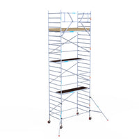 Steigeraanhanger afsluitbaar 250 + Rolsteiger Basic 135x250 8,2m werkhoogte
