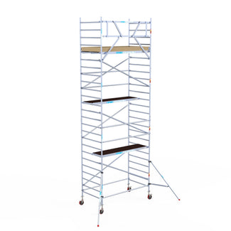 Steigeraanhanger afsluitbaar 250 + Rolsteiger Basic 135x250 8,2m werkhoogte