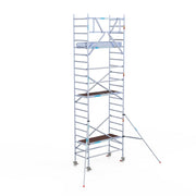 Rolsteiger Original  90x190 7,2m werkhoogte carbon vloer tegen de gevel
