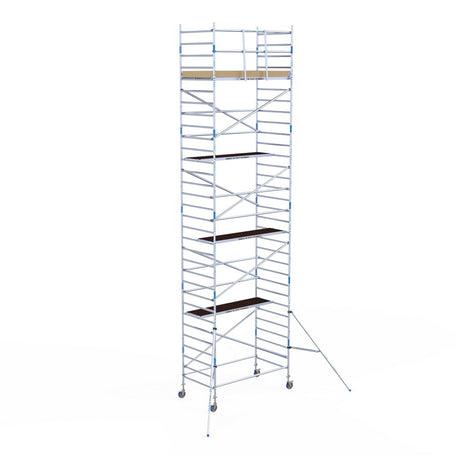 Steigeraanhanger Afsluitbaar 250 + Rolsteiger Alumexx Light 135x250 10,2m werkhoogte