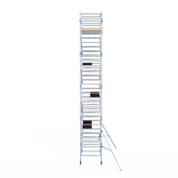 Steigeraanhanger Afsluitbaar 250 + Rolsteiger Alumexx Light 135x250 10,2m werkhoogte