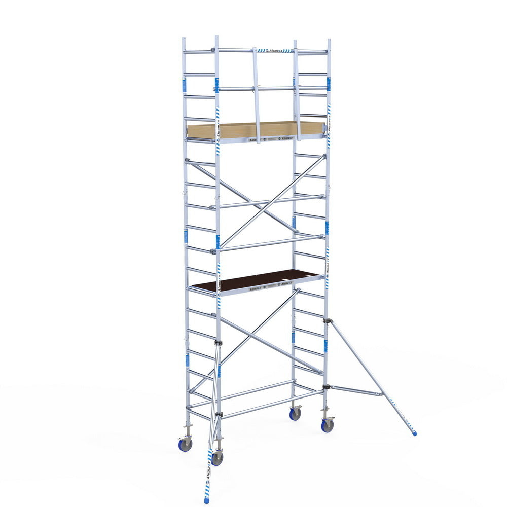 Rolsteiger Alumexx Light 75x190 6,2m werkhoogte tegen de gevel