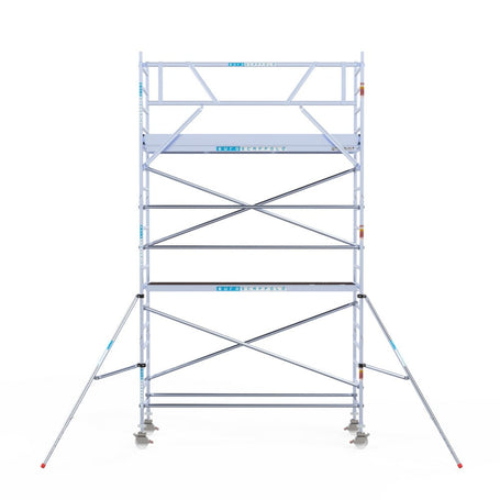 Rolsteiger Original  90x305 6,2m werkhoogte carbon vloer tegen de gevel