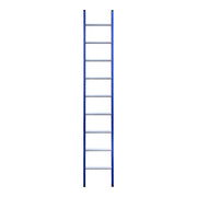 Eurostairs Ladder enkel recht 1x9 sporten BLAUW