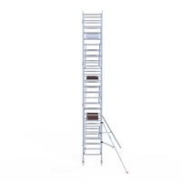 Rolsteiger Original  90x190 8,2m werkhoogte carbon vloer tegen de gevel