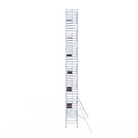 Rolsteiger Professional 135x250 14,2m werkhoogte carbon vloer tegen de gevel