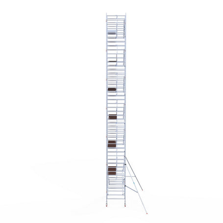 Rolsteiger Professional 135x250 14,2m werkhoogte carbon vloer tegen de gevel