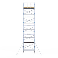 Rolsteiger Alumexx Light 135x250 12,2m werkhoogte tegen de gevel