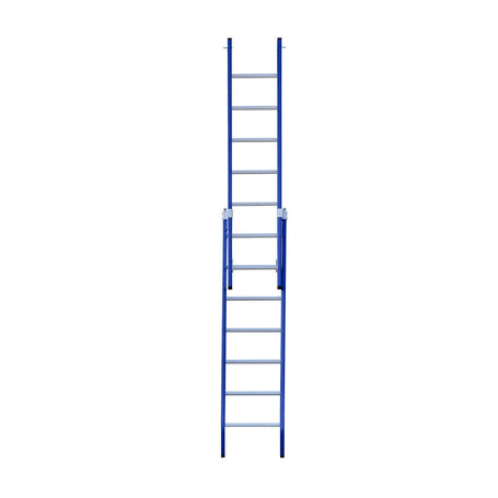 Eurostairs Reform ladder dubbel recht 2x7 sporten BLAUW