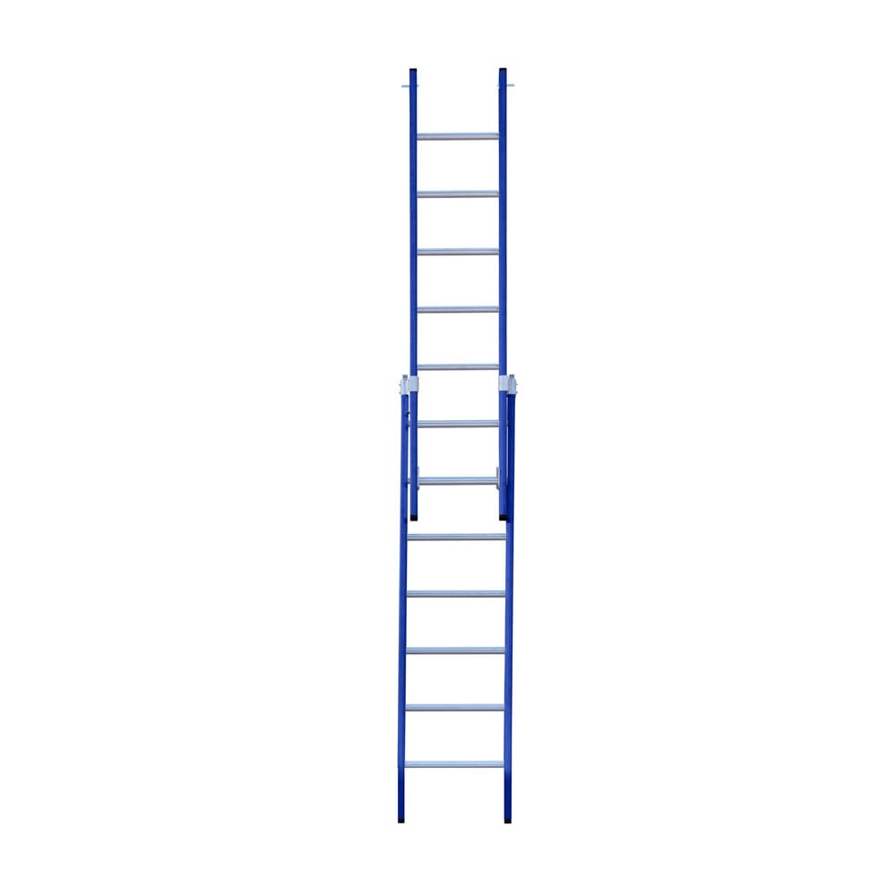 Eurostairs Reform ladder dubbel recht 2x7 sporten BLAUW