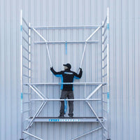 Rolsteiger Professional 135x305 7,2m werkhoogte tegen de gevel