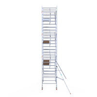 Steigeraanhanger afsluitbaar 250 + Rolsteiger Standaard 135x250 8,2m werkhoogte enkele voorloopleuning