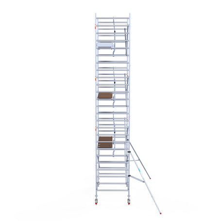 Steigeraanhanger afsluitbaar 250 + Rolsteiger Standaard 135x250 8,2m werkhoogte enkele voorloopleuning