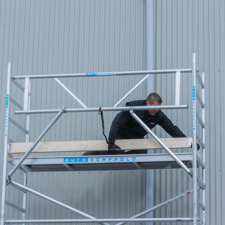 Rolsteiger Basic 75x250 4,2m werkhoogte tegen de gevel