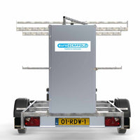 Steigeraanhanger afsluitbaar 2,5m - 1350 kg