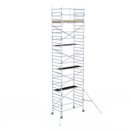 Rolsteiger Alumexx Light 135x250 10,2m werkhoogte tegen de gevel