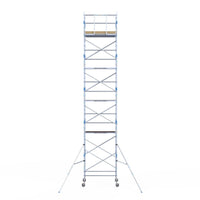 Rolsteiger Alumexx Light 135x190 11,2m werkhoogte tegen de gevel