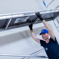 Rolsteiger Alumexx Light 75x190 6,2m werkhoogte tegen de gevel