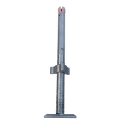 Aluminium spindel 60 cm en voetplaat