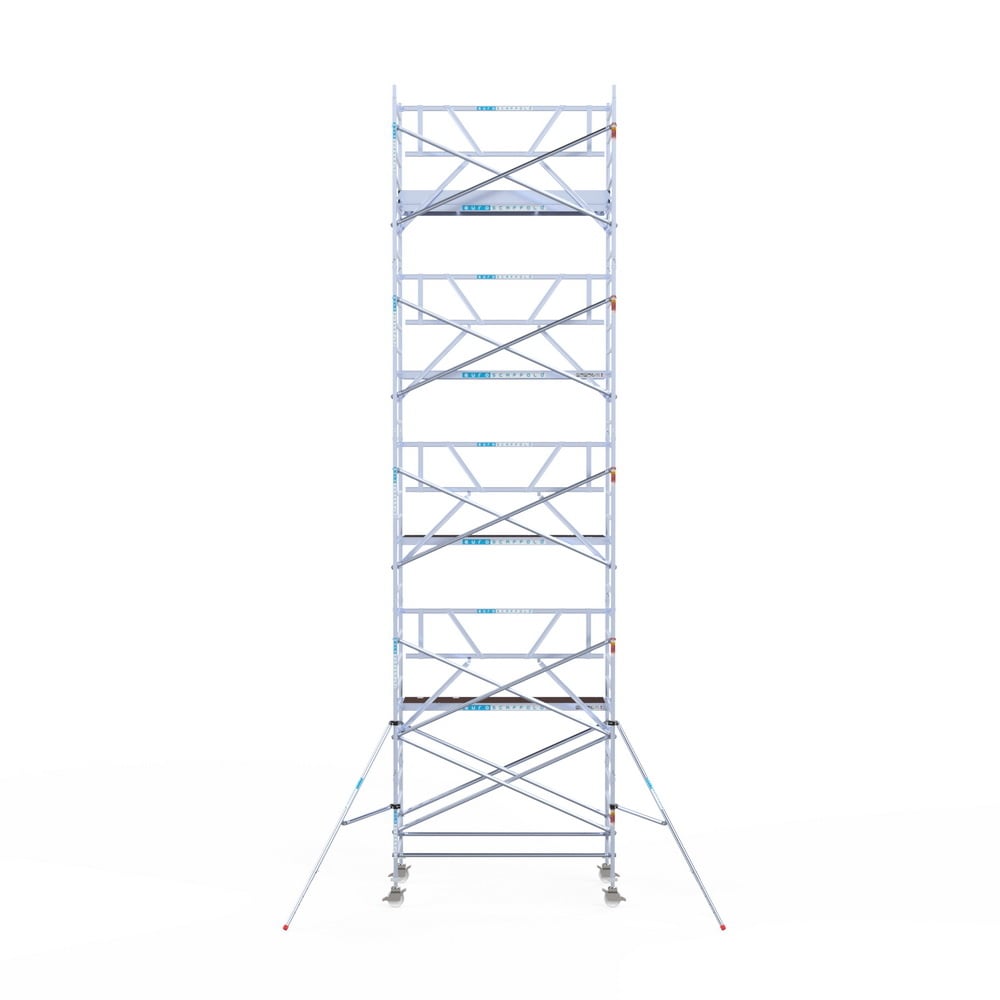 Rolsteiger Professional 135x250 10,2m werkhoogte carbon vloer tegen de gevel