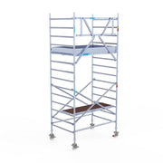 Rolsteiger Original  135x190 5,2m werkhoogte carbon vloer tegen de gevel