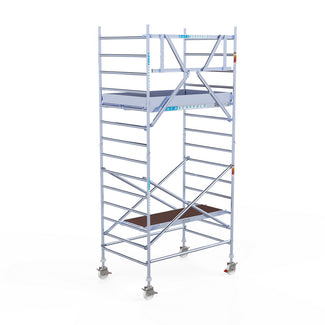 Rolsteiger Original  135x190 5,2m werkhoogte carbon vloer tegen de gevel