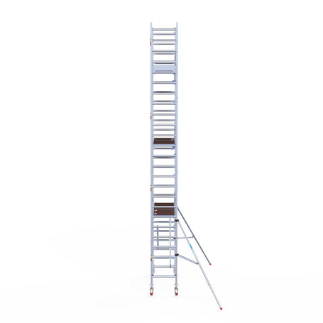 Rolsteiger Professional 75x190 8,2m werkhoogte carbon vloer tegen de gevel