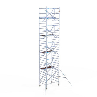 Rolsteiger Professional 135x190 10,2m werkhoogte carbon vloer tegen de gevel