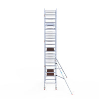 Rolsteiger Professional 90x250 7,2m werkhoogte carbon vloer tegen de gevel