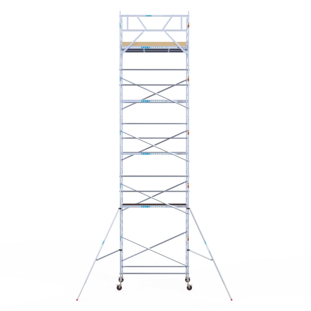 Rolsteiger Basic 135x250 11,2m werkhoogte carbon vloer tegen de gevel