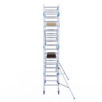 Rolsteiger Alumexx Light 90x250 6,2m werkhoogte tegen de gevel