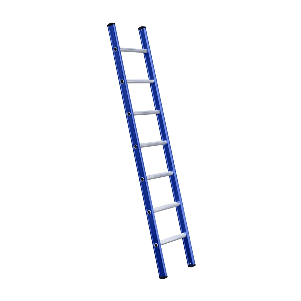 Eurostairs Ladder enkel recht 1x7 sporten BLAUW
