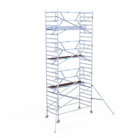 Rolsteiger Professional 135x305 8,2m werkhoogte carbon vloer tegen de gevel