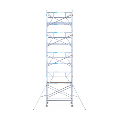 Steigeraanhanger afsluitbaar 250 + Rolsteiger Standaard 135x250 10,2m werkhoogte enkele voorloopleuning