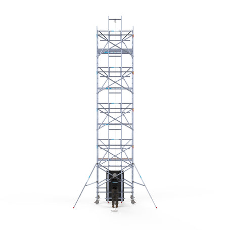 Zonnepanelen steiger 135x250 10,2m werkhoogte incl. Safeguard dakrandbeveiliging