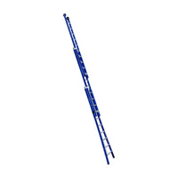 Eurostairs Reform ladder driedubbel uitgebogen 3x10 sporten BLAUW