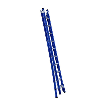 Eurostairs Reform ladder dubbel uitgebogen 2x10 sporten BLAUW