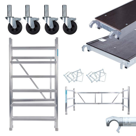 Kamersteiger 90cm breed + platform 30cm + uitbreiding B