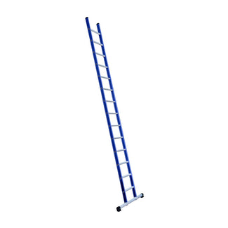 Eurostairs Ladder enkel recht 1x14 sporten BLAUW