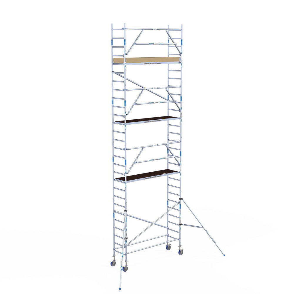 Rolsteiger Alumexx Extra 75x250 9,2m werkhoogte tegen de gevel