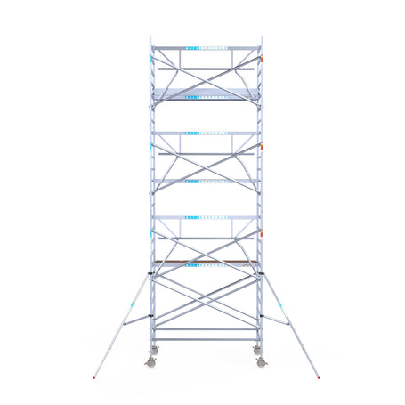 Steigeraanhanger afsluitbaar 250 + Rolsteiger Standaard 135x250 8,2m werkhoogte carbon vloer enkele voorloopleuning