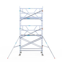 Rolsteiger Professional 135x250 6,2m werkhoogte carbon vloer tegen de gevel