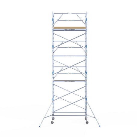 Rolsteiger Alumexx Extra 135x250 9,2m werkhoogte tegen de gevel